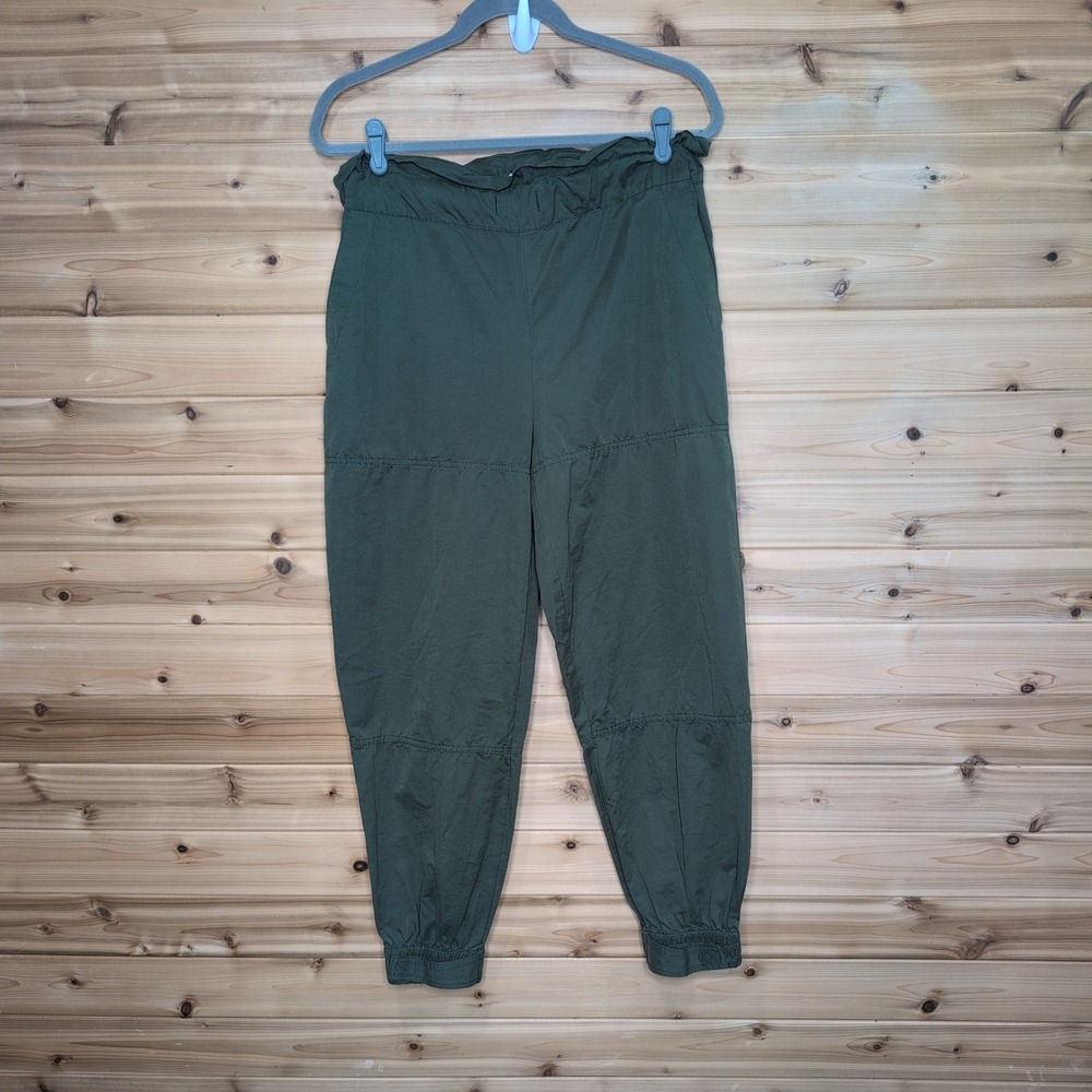 Urban Outfitters Olive Green Paperbag Waist Jogger Pants Mens Medium High Rise